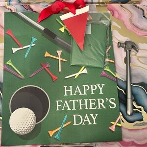 Father's Day Golf Gift Bag with Hammer Pen